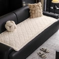 thumbnail image 3 of HUGNEO 28"x59" 100% Waterproof Sofa Cover, Non-Slip Plush Chenille Sofa Cushion, Machine Washable Furniture Protector for Pets & Kids, Beige, 3 of 14