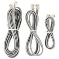 thumbnail image 1 of 3pcs Telephone Extension Cord Phone Cable Landline Phone Wire Line Phone Cord Kits, 1 of 9