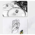 thumbnail image 4 of BR Bandeja de drenaje, acabado cromado, estante para cubrir ollas montado en la pared, 4 of 4
