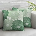 thumbnail image 3 of JRXY  Sage Green White Pillow Covers Dahlia Floral Decor Throw Pillows Summer Modern Geometry Flower Outdoor Decorative Cushion Cases for Sofa Couch Bed Decorations White, 3 of 5