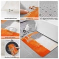 thumbnail image 6 of Burnt Orange Grey Bath Mat 3 Piece Bathroom Rug Set, Abstract Modern Geometric Oil Painted Non Slip Bath Rug Contour Mat and Toilet Lid Cover, Absorbent Shower Mats Soft Bath Rugs and Mats Sets, 6 of 8