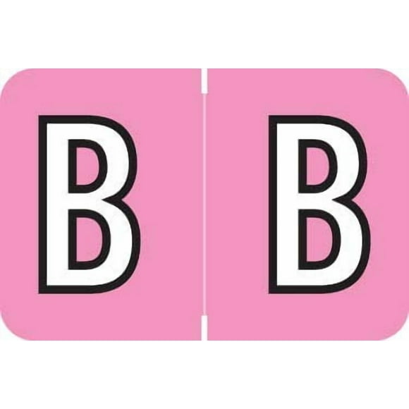 Doctor Stuff - File Folder Labels, Alphabet Letter B, Barkley FACPM - ACPM Series Compatible Alpha Stickers, Fuchsia, 1" x 1-1/2", 500/Roll