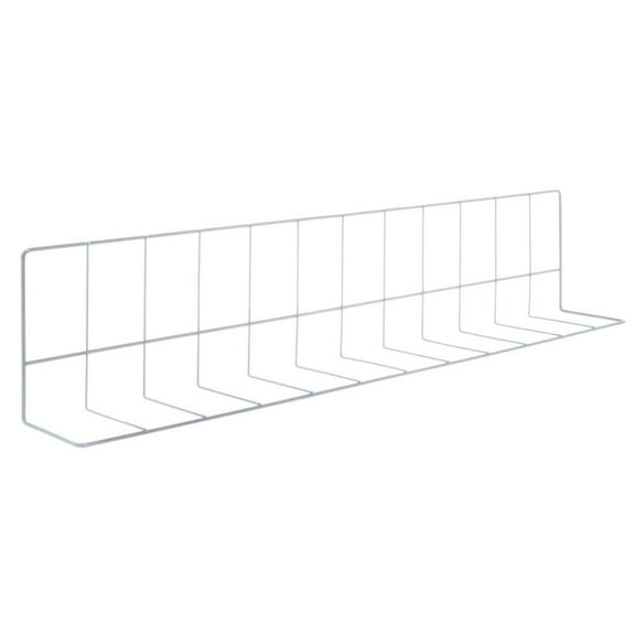 HUBERT® L Shape Wire Fence Divider White Epoxy Coat - 28"L x 4" and 6" Sides