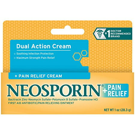 2 Pack - Neosporin + Pain Relief Cream Maximum Strength 1oz