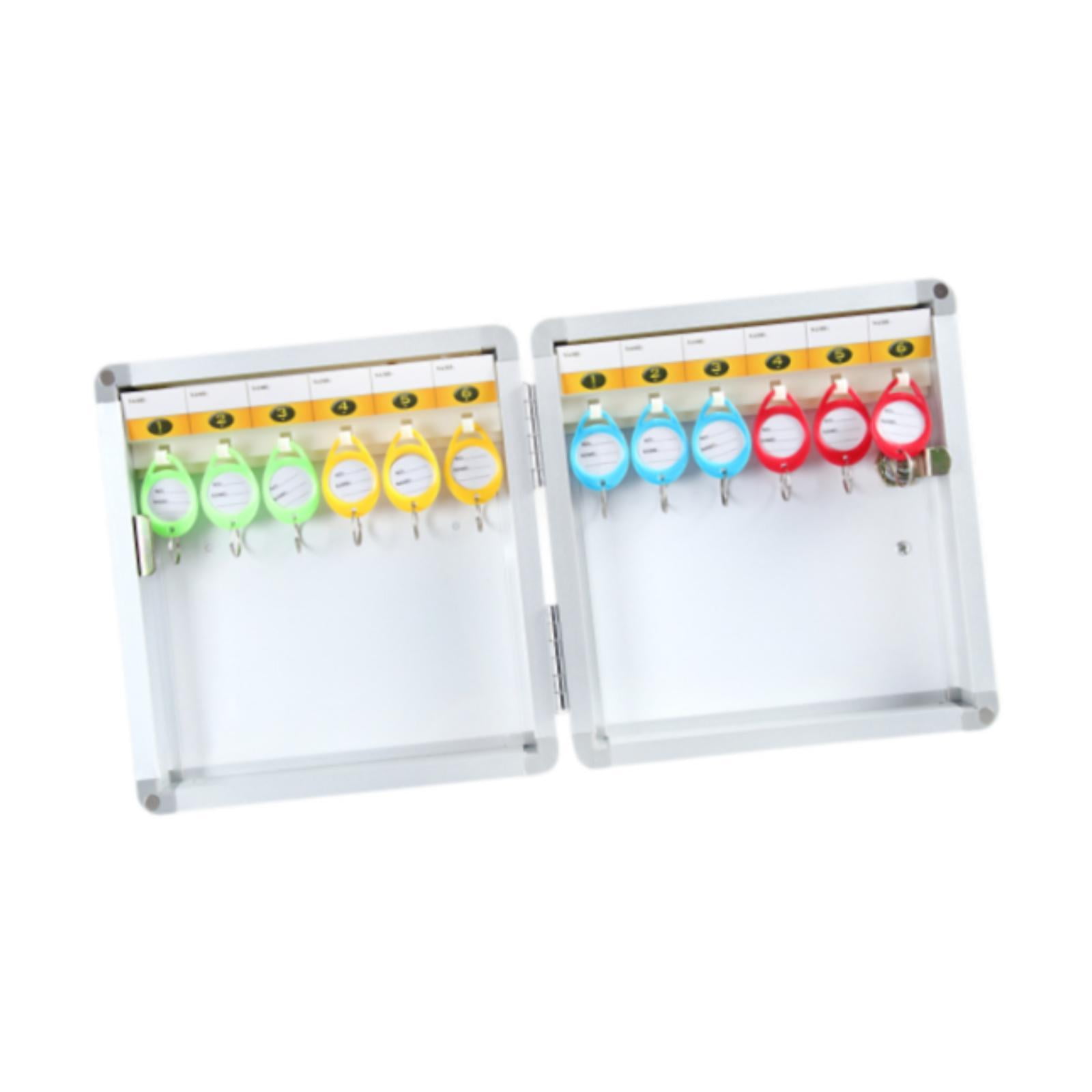 figatia Key Lock Box Key Cabinet Wall Mounted Storage Case Key Keeping Box Key Keep Case Key Organizer Holder Box for Property Managers 12 Position