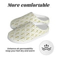 thumbnail image 6 of Yiaed White And Gold Geometry Print Slippers Fuzzy Warm Cozy Slippers Non Slip House Slippers For Indoor Outdoor Slippers House Slippers-46/47, 6 of 7