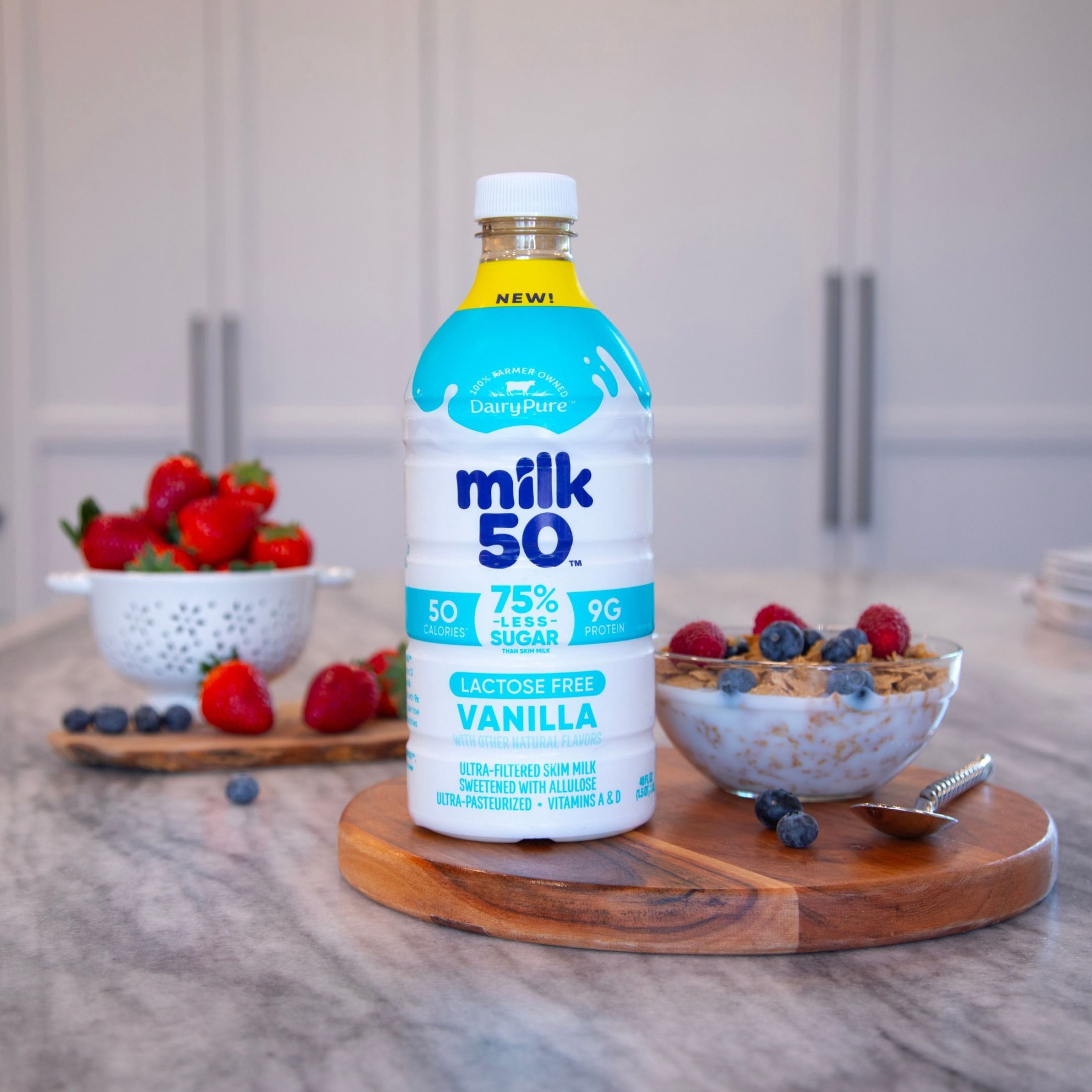 DairyPure Milk50 Vanilla Lactose Free Skim Milk, 48 Fl Oz
