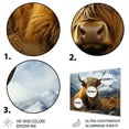 thumbnail image 3 of Designart "Yaks in mountain horizon I" Animals Metal Wall Decor, 3 of 5