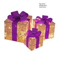 thumbnail image 3 of Tyidzon 3Pcs Christmas Lighted Gift Boxes, Christmas Decorations Presents Boxes with Ribbon Bows Christmas Decorations for Xmas Tree, Yard, Home, Indoor Outdoor Holiday Decor, 3 of 7