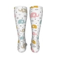 thumbnail image 6 of Naloa Little Elephant High Stockings Women Thigh High Stockings Over Knee Long Stockings-One Size, 6 of 8