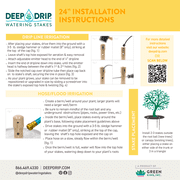 DEEP DRIP 24 Watering Stakes Value 6 Pack