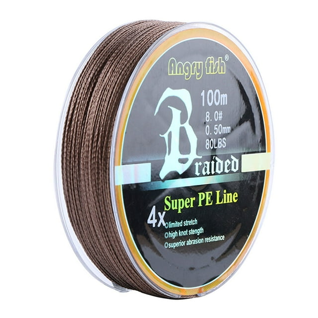 100m/109yds 4 Strands Braided Fishing Line 10lb-80lb Super Strong Anti-bite Wear-resistant Lure Fishing Wire