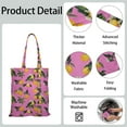 thumbnail image 5 of Cute Lemon Canvas Tote Bag – Reusable Grocery Bag with Vintage Yellow Fruit Print, Floral Design & Eco-Friendly Aesthetic for Summer and Everyday Use, 5 of 7