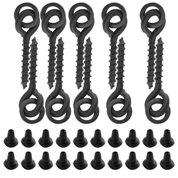 Bait Screws Chod Rig Ring Stops,10Pcs Bait Screws with Carp Fishing Tackle  Chod Bait Screwswith Oval Rings Carp Rig Ring Stops Breakthrough Technology  