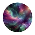 thumbnail image 4 of WYYP Aurora Borealis Nebula Round Tablecloth Waterproof 100% Polyester Fiber with Elastic Edge White, 4 of 8