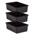 thumbnail image 1 of Teacher Created Resources TCR20406-3 Bac de Rangement en Plastique, Noir - Grand - Lot de 3, 1 of 1