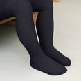 thumbnail image 6 of Ltctricy Girls' Ribbed Knit Tights Toddler Baby Soft Cotton Stretchy Slim Pantyhose Pants Newborn Infant Footed Leggings(Navy,0-1 Years), 6 of 6