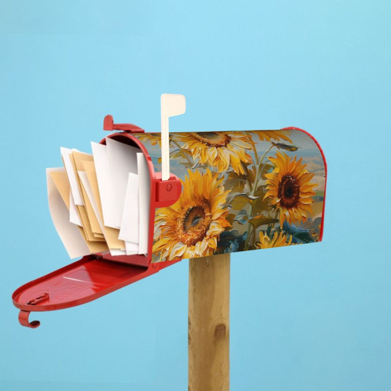 Kdxio Magnetic Mailbox Cover 21x18 in Mailbox Cover Outdoor Decoration Holiday Mailbox Covers for Home Garden Yard-21x18 in