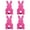 Pink, variant on Moocorvic 4Pcs Easter Bunny Utensil Holders Pouch Bags for Knife Forks Spring Easter Table Decoration Wedding Birthday Gifts Easter Party Supplies(Multicolor)