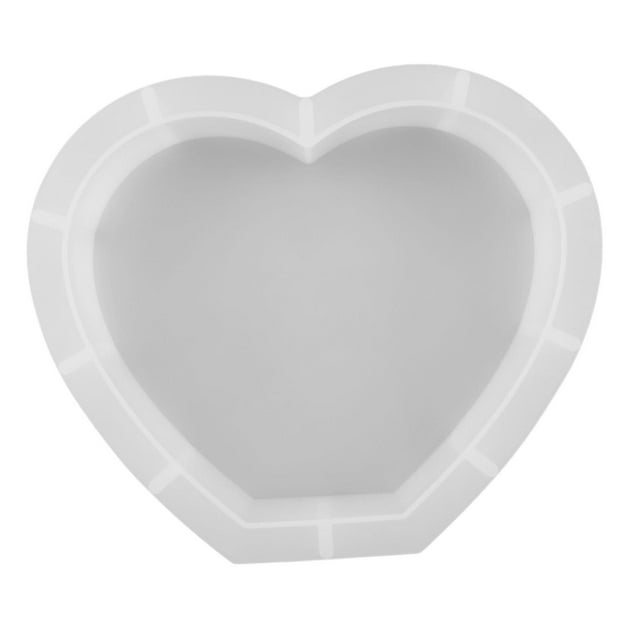 Molde de silicona transparente para hacer joyas, molde de resina epoxi para hacer jabón. Corazón 250x211x51mm
