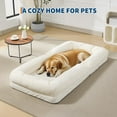 thumbnail image 4 of Danolapsi 5-Position Adjustable Lazy Sofa Bed,Upholstered Human Dog Bed for Adult & Pets with Fluffy Pillows, Foldable Floor Lounger Chair, Comfy Tatami Bean Bag for Reading, Nap, Bedroom, Living Room, 4 of 7
