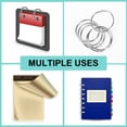 6 Pcs Loose Leaf Binder Rings 2 Inches, Metal Home Office Book Rings