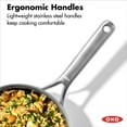 thumbnail image 3 of OXO Mira Tri-Ply Stainless Steel 3.75Qt Chef's Pan with Lid, 3 of 7
