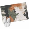 thumbnail image 2 of 2x3 Door Mat Rug, Vintage Sage Green Orange Non-Skid Rubber Backing Large Rectangle Rugs - Living Room Bedroom Home Office, Modern Abstract Art Indoor Floor Mat Carpets Washable Rug, 2 of 9