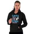 thumbnail image 5 of Cats Leave Paw Prints on Your Heart Hoodie Sweatshirt Women Brisco Brands L, 5 of 6