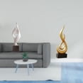 thumbnail image 2 of Estatua de llama de arte abstracto, figura decorativa de resina, escultura moderna para el hogar, la oficina, mesa de centro, vitrina, sala de estar,, 2 of 8