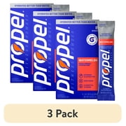 (3 pack) Propel Zero Sugar Watermelon, On the Go Packs, Electrolyte Powder Drink Mix, 0.11 oz, 8 Count packets