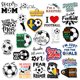 thumbnail image 3 of Paquete de pegatinas de vinilo impermeable con puntuación de fútbol, 50 unidades, 3 of 3