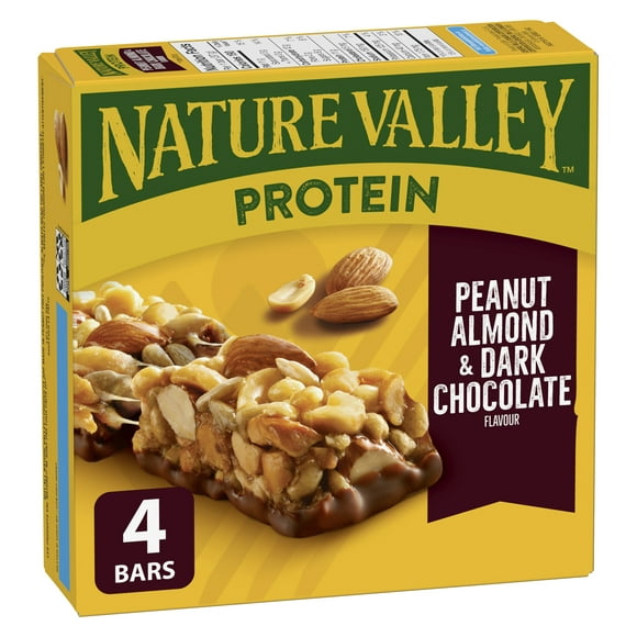 Nature Valley Protein Granola Bars, Peanut Almond and Dark Chocolate, 4 ct, 4 bars x 37 g, 148 g