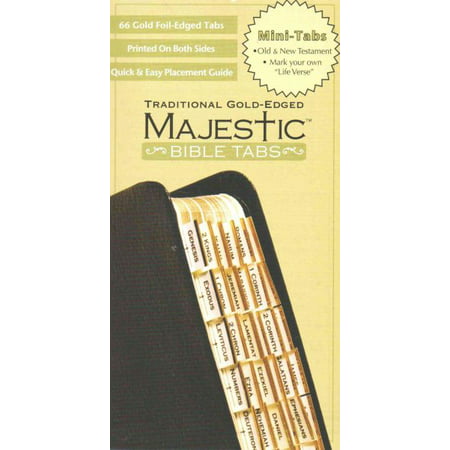 Majestic Traditional Gold Bible Tabs (Bible Black Best Scenes)