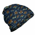 thumbnail image 1 of Under the Sea Unisex Beanie, Cartoon Ocean Life, Hiking Outdoors, Multicolor, by Ambesonne, 1 of 1