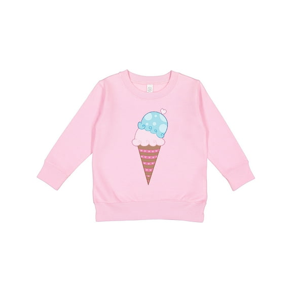 Inktastic Valentine's Day Ice Cream Cone Toddler Sweatshirt