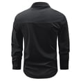 thumbnail image 6 of Mens UPF 50+ Long Sleeve Sun Protection Shirts Button Down Fashing Shirts Casual Quick Dry Outdoor Hiking Cargo Work Shirt with Hidden Zipper Pocket, 6 of 10