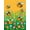 Yellow, Pattern 2, variant on ODIKA 2'x3' Machine Washable Non-Slip Area Rug, Machine Toilet Charming Bumble Bee Garden Theme High Traffic Rug, Green, 722947