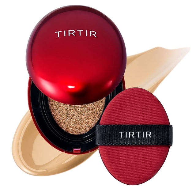 Mascarilla Tirtir de Cushion Foundation, color rojo, cobertura total, 18 ml