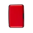 thumbnail image 2 of HOMEIORA 1pc Credit Card Holder, RFID Blocking Metal Card Wallet for Women Men Slim ID Card Holders Protector Aluminum Business Hard Case, Red, 2 of 8