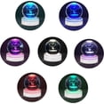 thumbnail image 3 of Base de luz LED para bola de cristal, multicolor, para exhibir, base iluminada, arte de cristal láser 3D con tacto sensible (base cóncava), 3 of 4