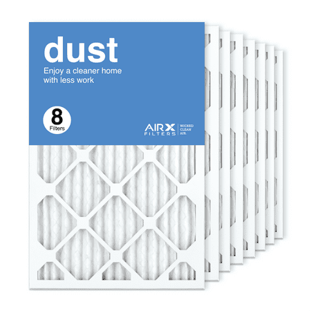 

AIRx Filters 16x25x1 Air Filter MERV 8 Pleated HVAC AC Furnace Air Filter Dust 8-Pack Made in the USA