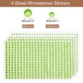 thumbnail image 2 of 2190Pcs 3mm/5mm Rhinestone Stickers for Crafts, 4 Sheet Round Rhinestone Sticker for Scrapbooking, Green, 2 of 5