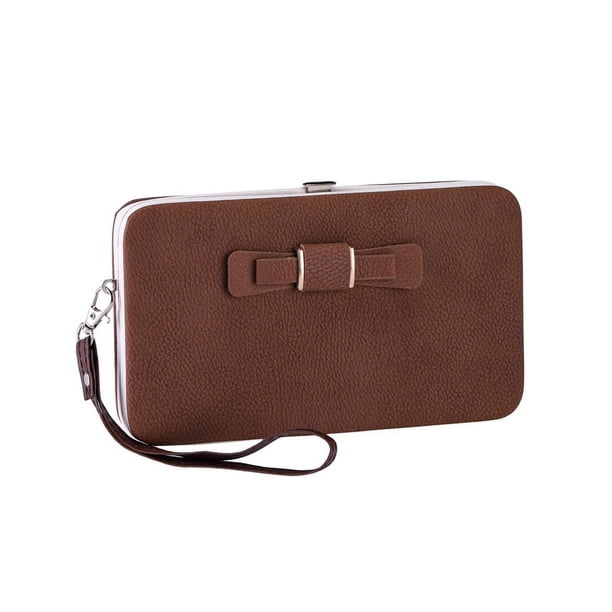 Bolso multiusos para teléfono con lazo largo, cartera creativa para mujer, tarjetero multitarjeta, monedero para estudiante