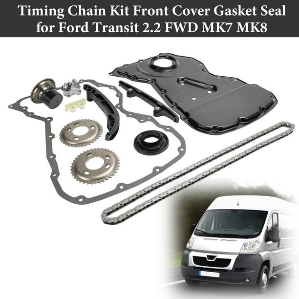 Timing Chain Kit Front Cover Gasket Seal for Ford Transit 2.2 FWD