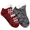 Red, variant on MUK LUKS Women's Shortie Cabin Socks, 2-Pack, S-M / L-XL