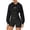 Black, variant on Gsakboxl Hoodie Women Cropped Long Sleeve Hooded Sweatshirt Athletic Workout Yoga Top For Teen Girls Fashion Sportswear
