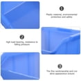 thumbnail image 3 of Raindrops 5Pcs Stackable Bins Blue ABS for General Users Tool Storage, 3 of 8