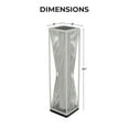 thumbnail image 3 of GRANDPATIO Outdoor Lights Solar Floor Lamp Resin Wicker Weave Waterproof Outside Deck Light for Porch, Yard, Garden, Lawn Decor，White, 3 of 8