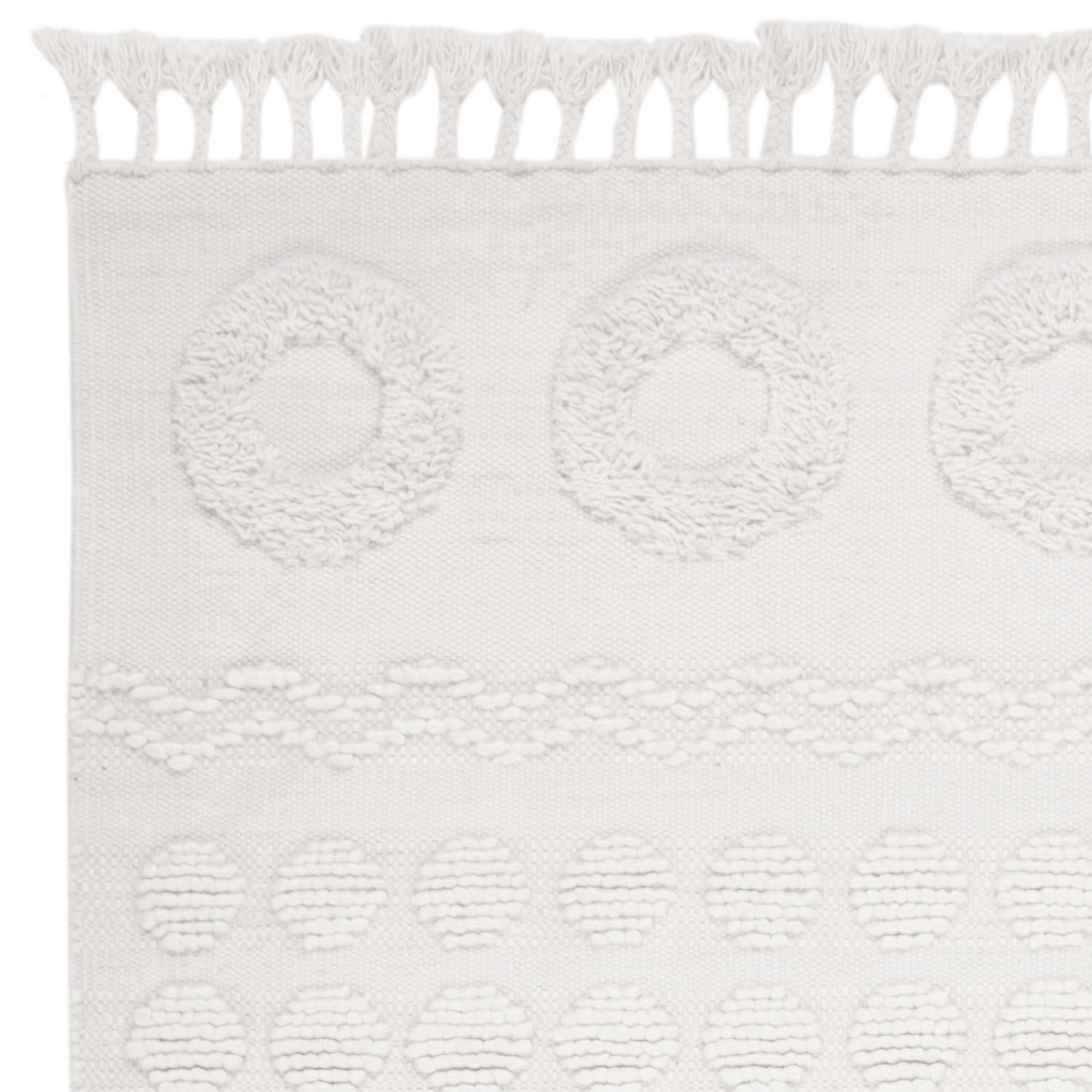 SAFAVIEH Natura Corwin Braided Geometric Area Rug, Ivory, 5' x 8'